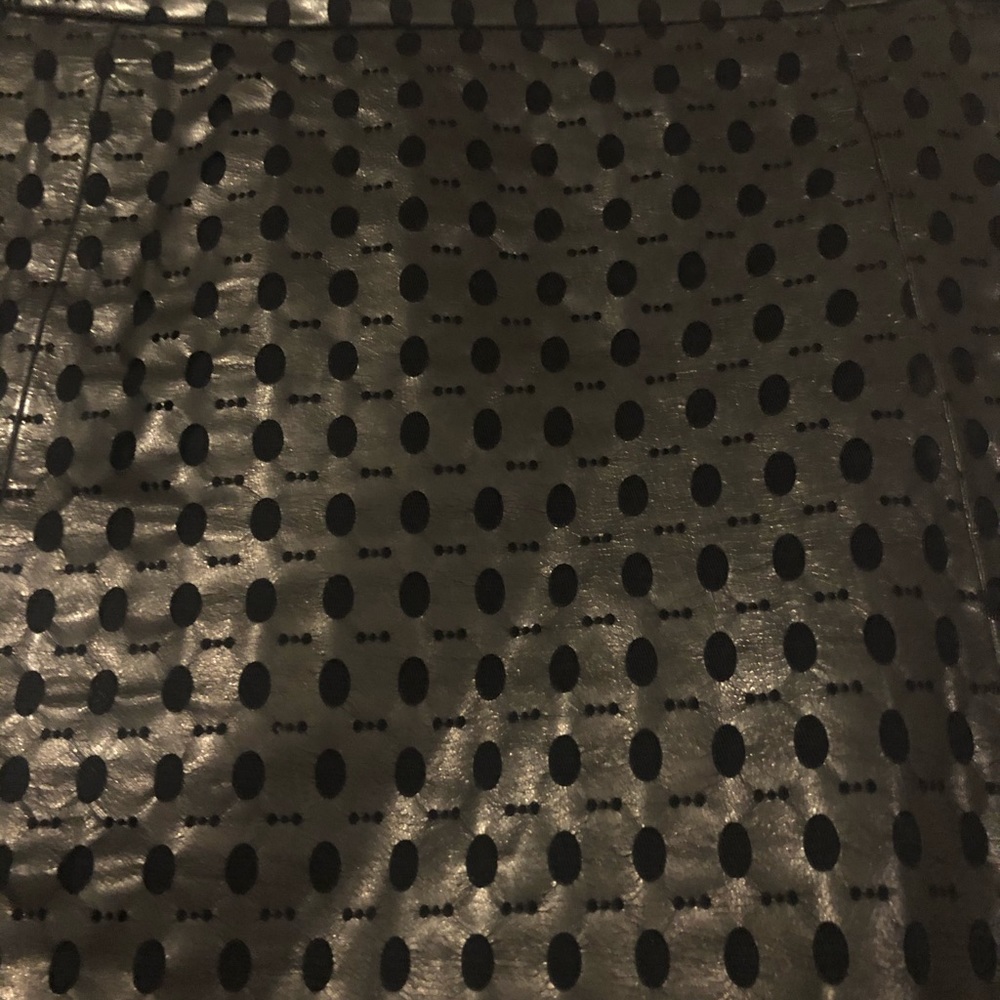 Michael Kors Black Faux Leather Mini Skirt - Picture 2 of 4